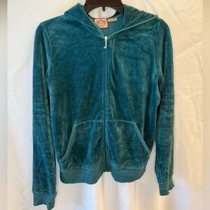 Juicy Couture Teal Zip-Up Hoodie